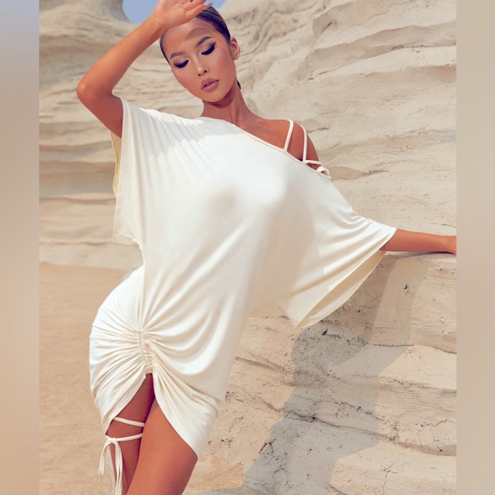 Vanilla Latte Mini Dress. Size: One size fits all